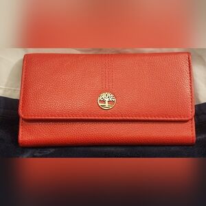 Timberland Women's Red Leather Wallet